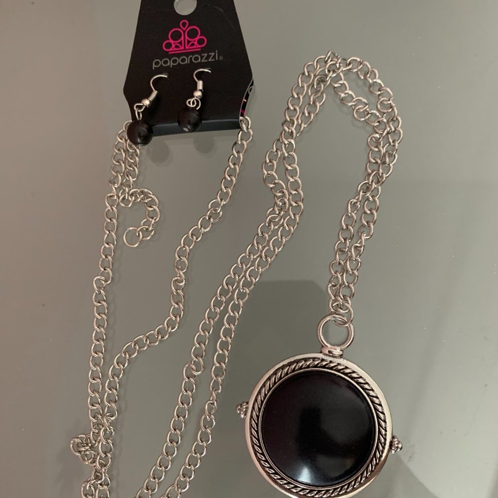 Paparazzi Desert Equinox Black Necklace with Adjustable Clasp Closure